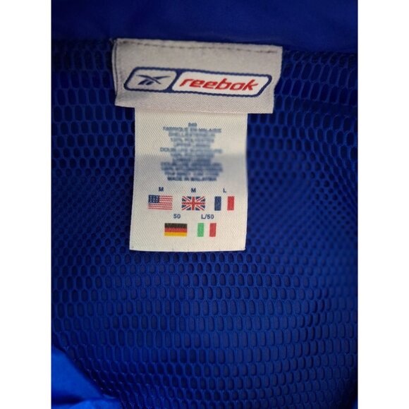 Vintage Reebok Full-Zip Windbreaker Jacket Mens Blue Large - Picture 3 of 6